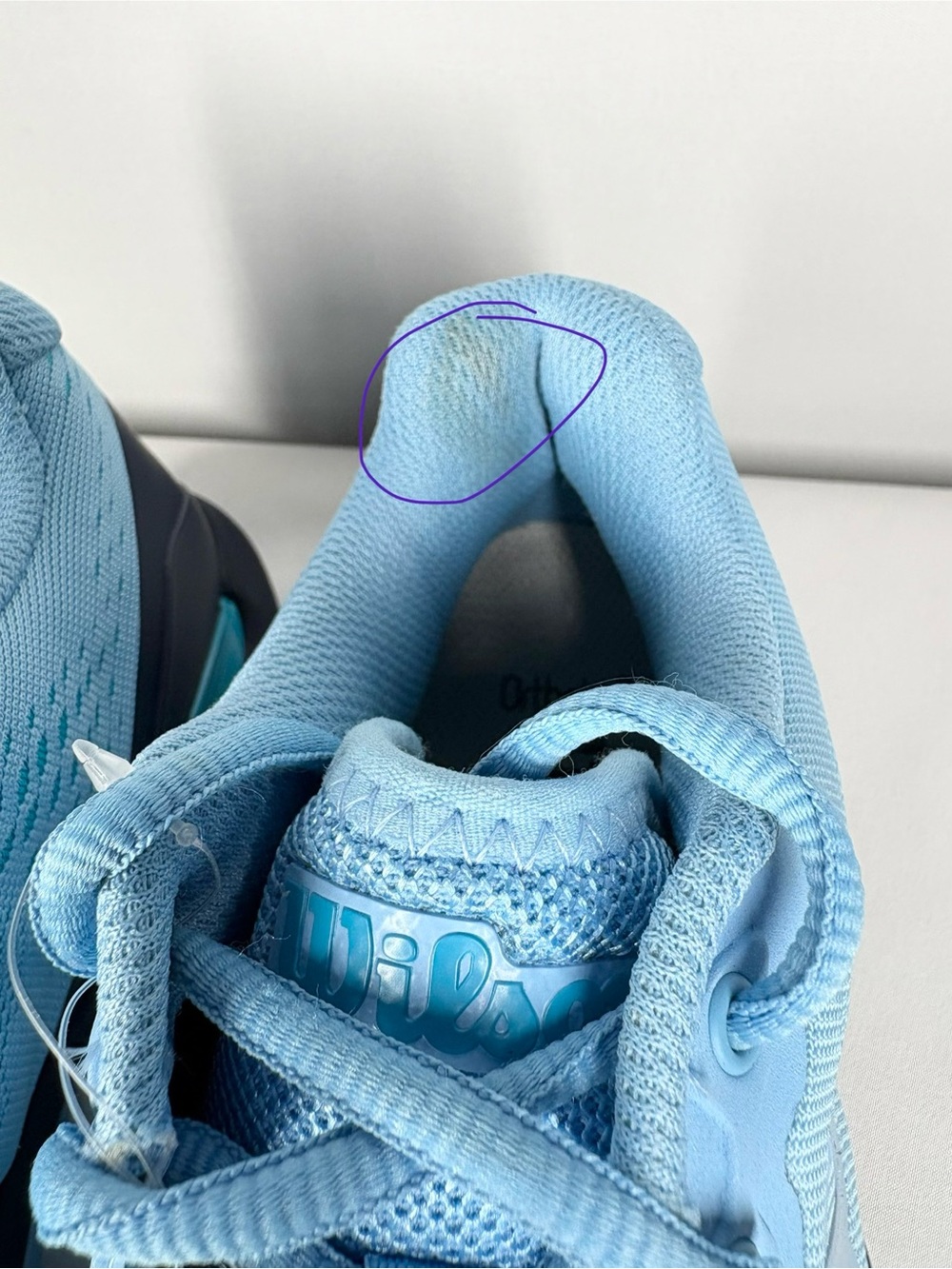 Like New Wilson Rush Pro 3.0 Women’s Tennis Shoe. Light Blue. Size 7.5 - Picture 11 of 13